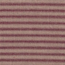 Homespun Fabric - Ticking - Burgundy